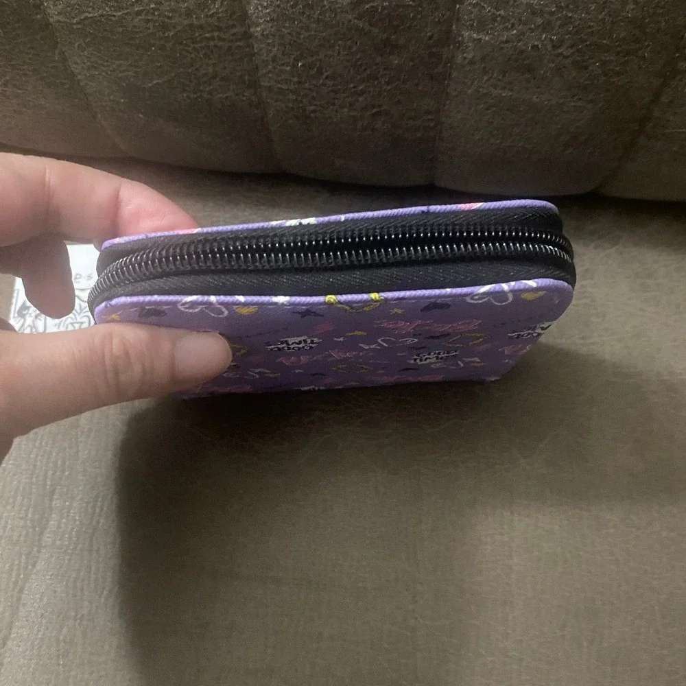 Friends Collage Vegan Leather Zip Around Wallet SKU: BC1